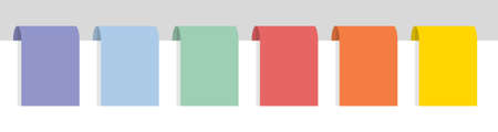 Colorful labels with place for your text, flat vector illustrationのイラスト素材