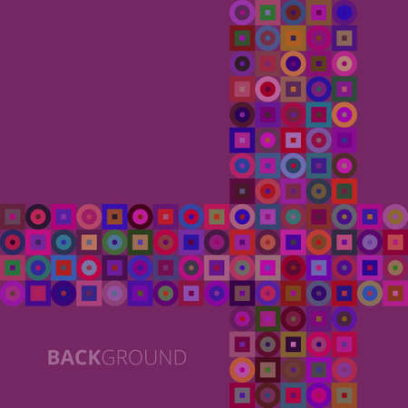 Purple abstract background with geometric cross vector illustrationのイラスト素材