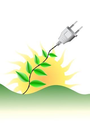Green energy conceptのイラスト素材
