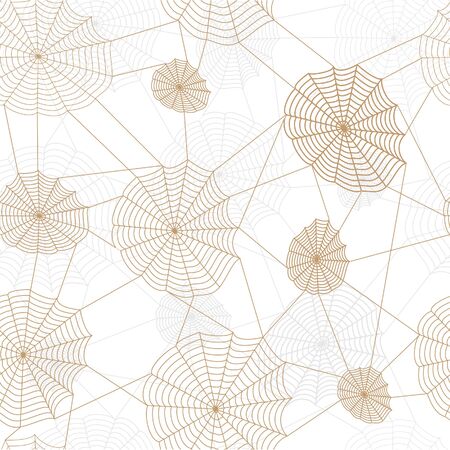 Spider retro web network. Vector seamless background.のイラスト素材