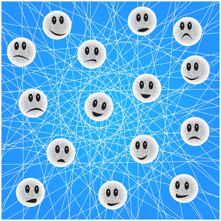Social network conceptのイラスト素材