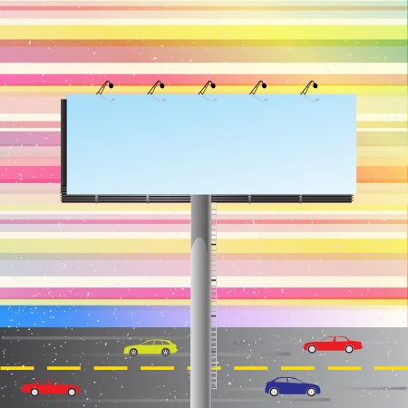 Road banner and speedy road template のイラスト素材
