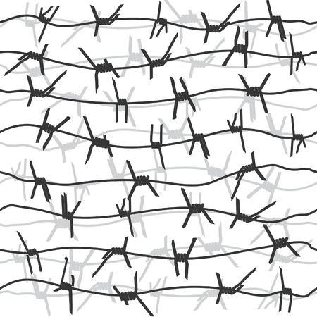 Barbed wire, seamless backgroundのイラスト素材