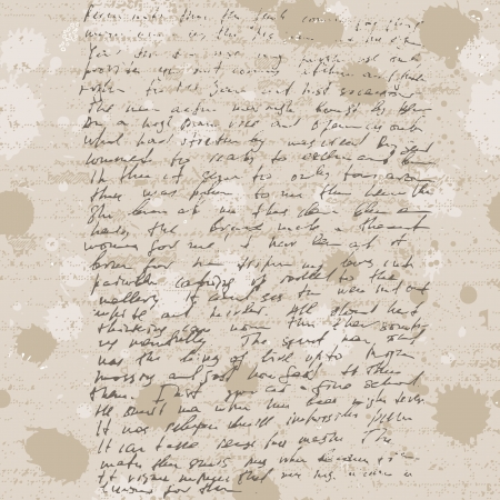 Abstract old grunge vintage hand write, seamless backgroundのイラスト素材