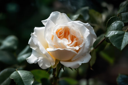 white rose flower, generative ai.の素材