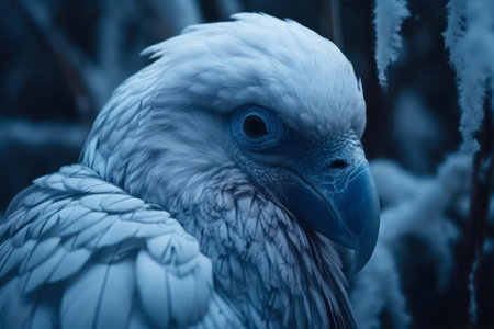 bird eagle winter color generative ai.の素材