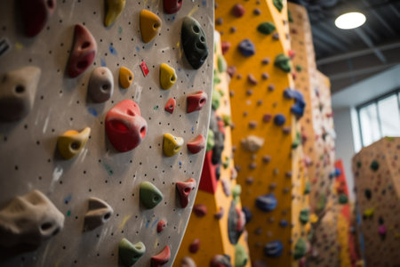 artificial climbing wall generative ai.の素材