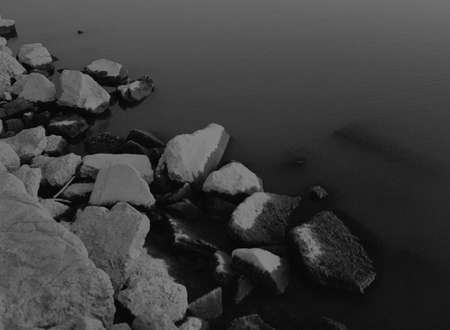 Black and White Rocksの写真素材