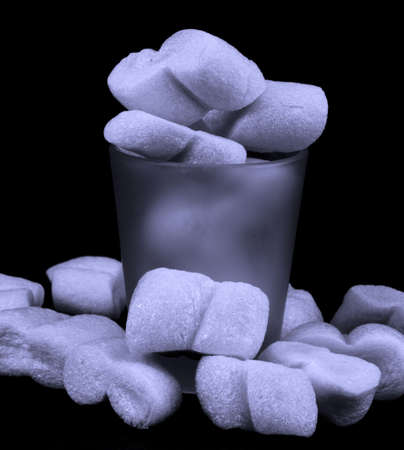 Packing Peanuts made to give an ice like effectの写真素材