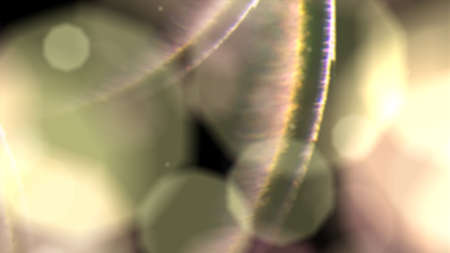 particles and optical flares blue loop flicker bokehの写真素材