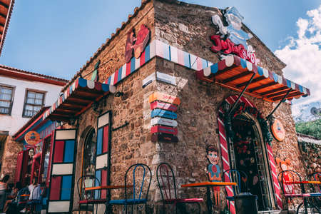 Antalya, Turkey - 7th April 2018: Candy factory shop.のeditorial素材