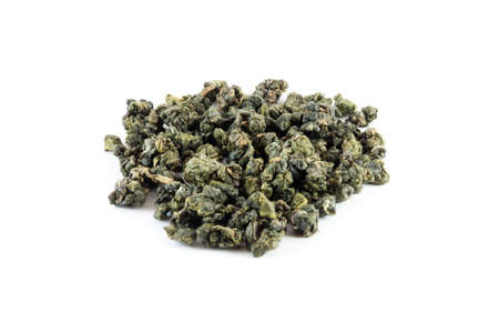 High quality Oolong green tea from Indonesia, isolated on white