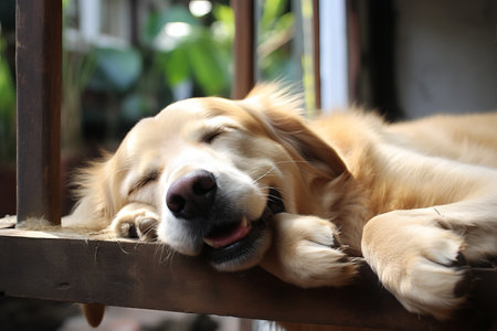 the dog is smilingの素材