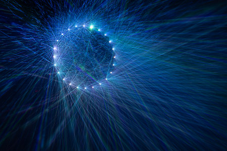 abstract fractal background a computer-generated 2D illustration, textureの写真素材
