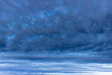 blue sky with cloud closeupbe used as a backgroundの写真素材