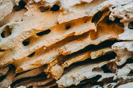Close up of the bark of an old tree. Abstract background.の写真素材