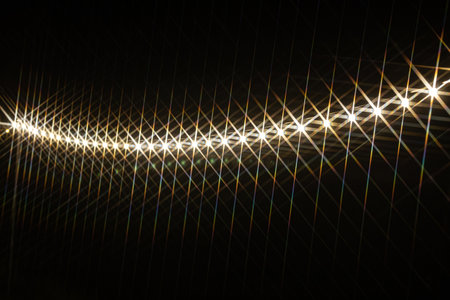 abstract background with lines and bokeh defocused lights.