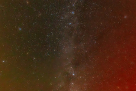 Star field in space a nebulae and a gas congestion.の写真素材