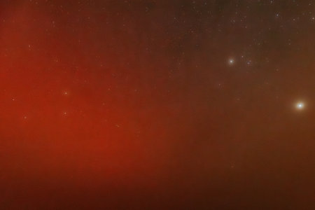 Star field in space a nebulae and a gas congestion.の写真素材