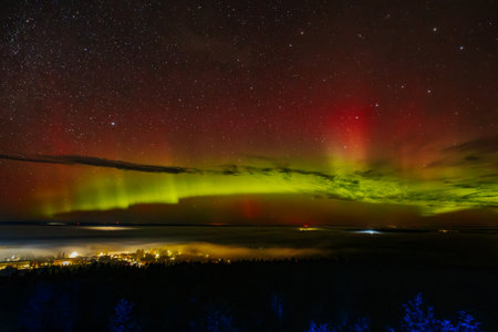 Aurora borealis, northern lights, northern lights, northern lights, northern lights, northern lights, northern lightsの写真素材