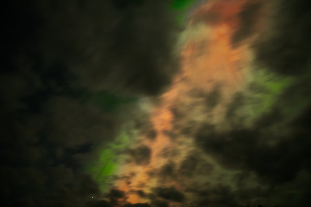 Far being shone nebula and star field against space.の写真素材