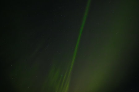 Aurora borealis, northern lights, in the night skyの写真素材