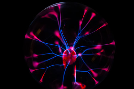 3D illustration of a human nerve cell in a crystal ball.