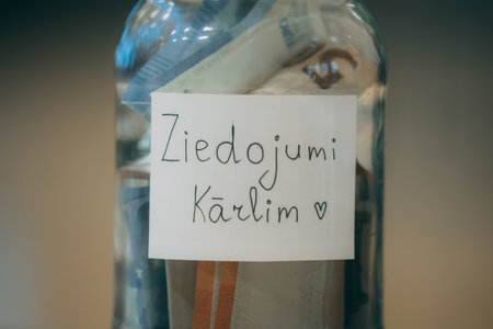 \The inscription \"\"I love you\"\" in a plastic bottle.\""のeditorial素材