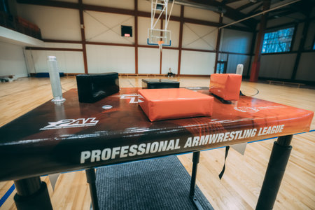 Interior of a sports hall.のeditorial素材