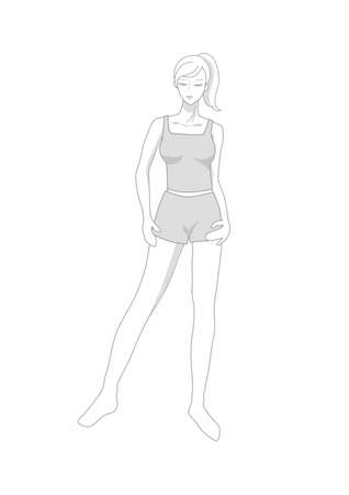 woman bodyのイラスト素材