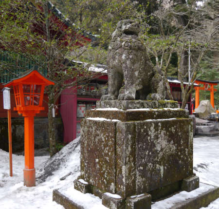 Guardian dog of shrineのeditorial素材