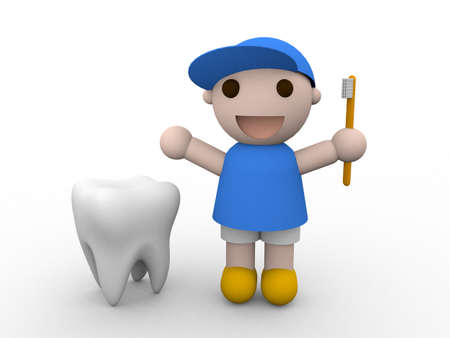 Teeth and childの写真素材