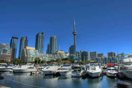 Harbor Scenery in Toronto, Canadaのeditorial素材