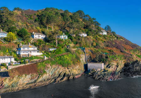 Holiday homes in Polperro, Cornwall, England.