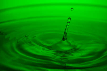 Water drop close up .
