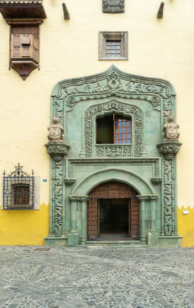 Columbus house in Las Palmas on Gran Canaria.のeditorial素材