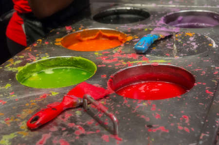 Colored wax.の写真素材