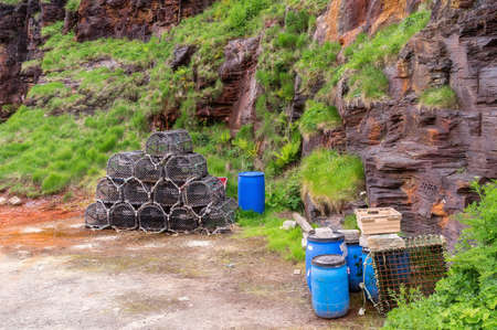 Cages to catch crabs.の写真素材