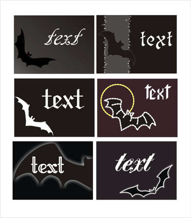 banners with batのイラスト素材