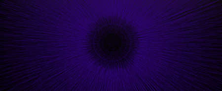 Abstract hyper jump tunnel. Movement of spaceship along 3d render of dark spatial corridor with mesh...