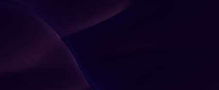 Abstract purple wavy lines background. Expanding magenta textures on 3d render dark blue space . Dynamic gradient in futuristic soft tide in colorful promotional digital presentationの写真素材