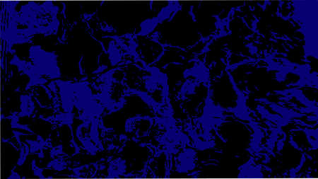 Black spots and stains on dark blue surface. Digital and squiggly lines with glowing textures. Abstract luminous microorganisms under vector magnificationのイラスト素材