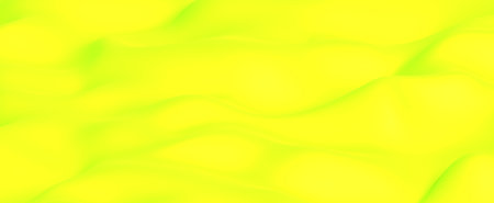 Bright yellow green abstract waves background. Saturated lemon lines with 3d render curves and hilly forks. Colorful design of natural futuristic presentationの写真素材