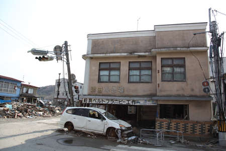 earthquake, tsunami, japanのeditorial素材