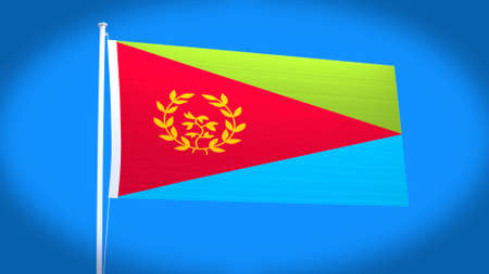 the national flag of Eritrea