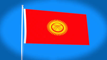 the national flag of Kyrgyzstan