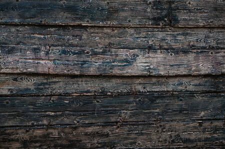 The background texture of the wall is made of gray old wooden boards. Close-up.の写真素材