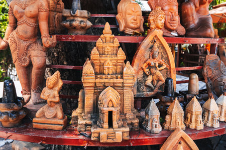 Many different figures from clay.の写真素材