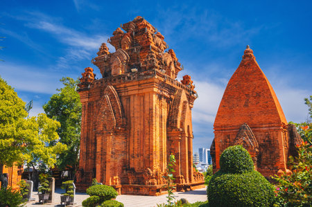 Nha Trang, Po Nagar Cham Towers showcase Vietnam historical and cultural legacy.の写真素材