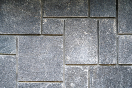 A pattern of grey paving street tiles.の写真素材